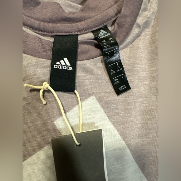 Adidas Women’s Legacy Purple and White Logo Tee - Picture 5 of 7